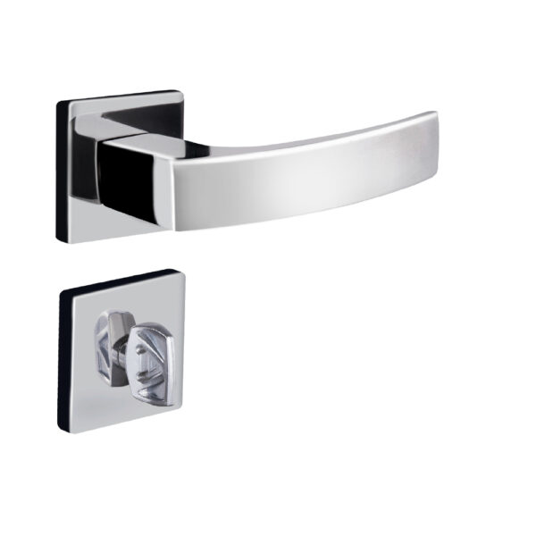 FECHADURA QUADRATTA CURVA WC 4203 CR