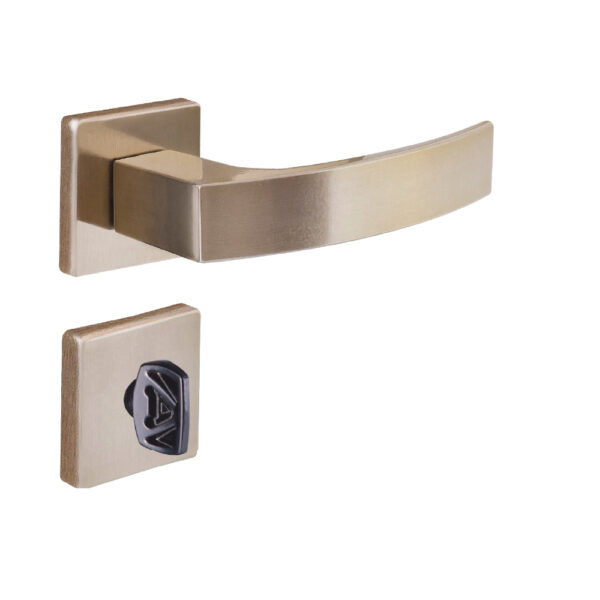 FECHADURA QUADRATTA CURVA WC 4203 BL