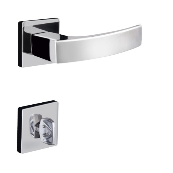 FECHADURA QUADRATTA CURVA WC 5203 CR